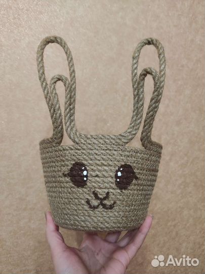 Корзина из джута