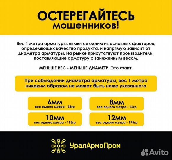 Пластиковая композитная арматура 8мм