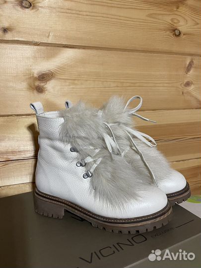 Ботинки кожаные 38