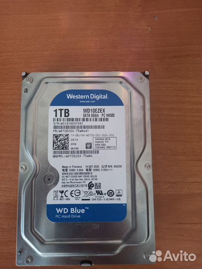 Жесткий диск WD Caviar Blue WD10ezex,1TB,HDD,sata