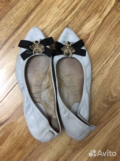 Балетки натуральная кожа