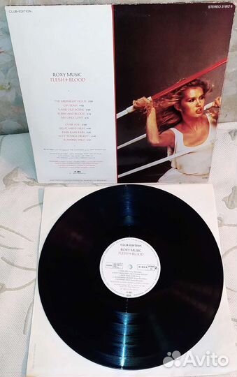 Roxy Music Flesh + Blood 1980 Germ Club LP