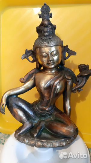 Статуэтка будды бронза и медь
