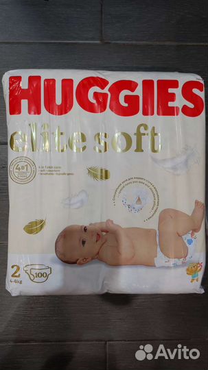 Подгузники и трусики Хаггис элит софт 2,3 размер