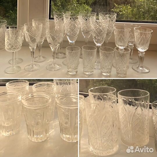 Хрустальные фужеры бокалы СССР