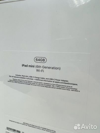 Новый iPad mini 6 64Gb WiFi. Рассрочка