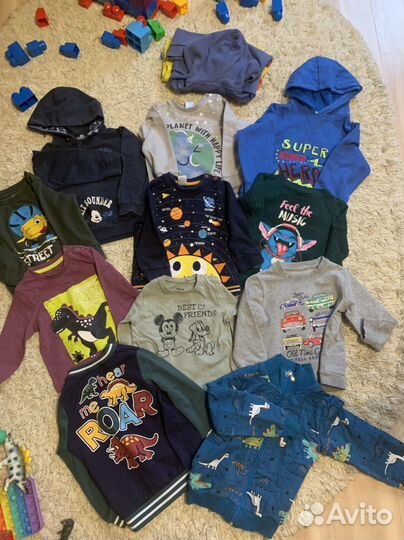 Два больших пакета вещей для мальчика 86-92-98р