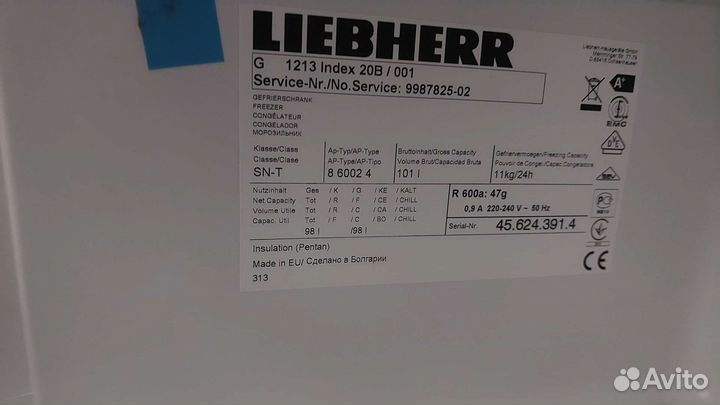 Морозильник liebherr g1213