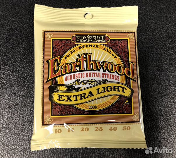 Струны для акустической гитары ernie ball (бронза)