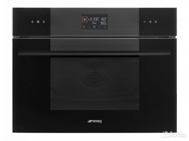 Компактный духовой шкаф с свч Smeg SO4102M1B3