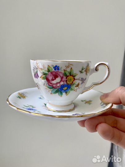 Чайная пара Royal Tuscan bone china Англия