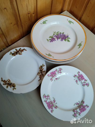Тарелки советские (Сирень и др.)