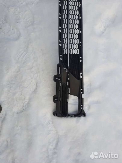 Решетка в бампер киа рио 3 ресталинг