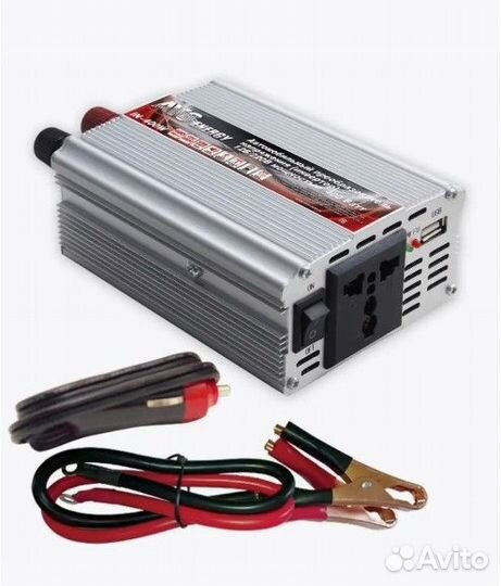 Автомобильный инвертор 12/220V AVS IN-400W A80684S