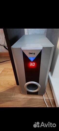Акустика 2.1, колонки Dialog. Пульт ду