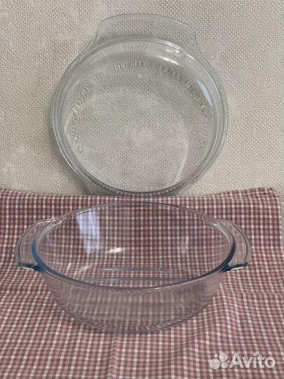 Блюдо стеклянное для микроволновой печи