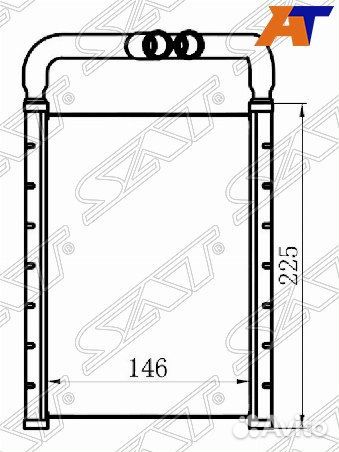 Радиатор отопителя салона hyundai santa FE