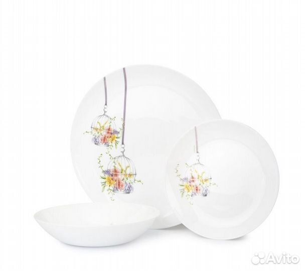 Набор столовой посуды Luminarc Flore флора 18 пр