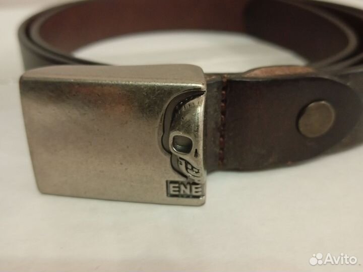 Ремень женский кожаный коричневый