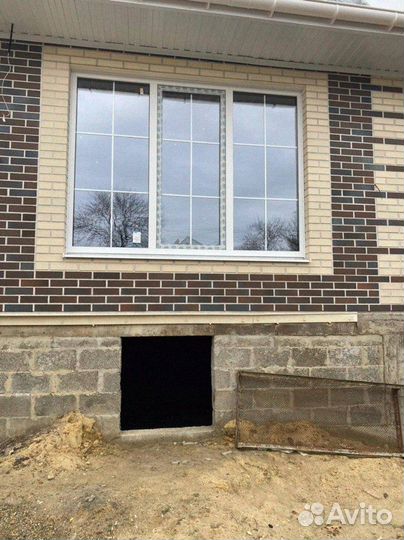 Окно трехстворчатое с установкой