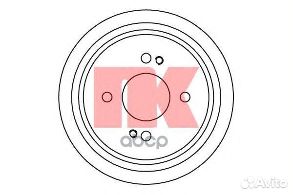 Барабан тормозной 252608 Nk