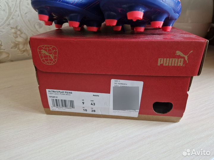 Бутсы puma Ultra 5 Play Fg/Ag оригинал