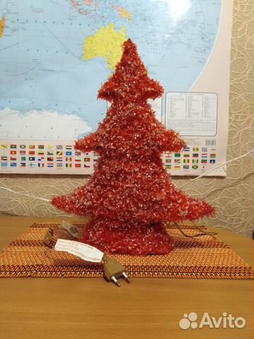 Новогодний светильник в форме ёлочки