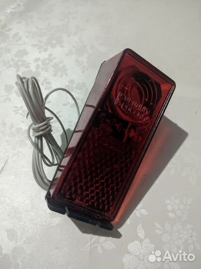 Задний фонарь СССР на велосипед