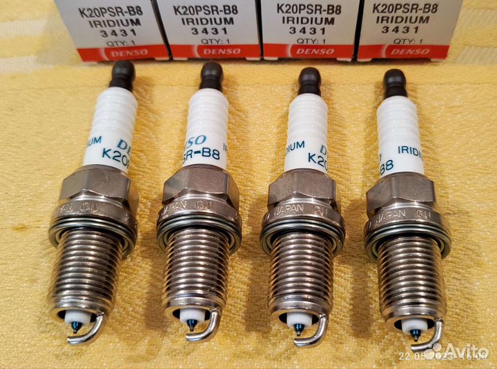 Свечи зажигания иридиевые Denso K20PSR-B8
