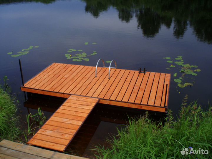 Причал для катера,плот,понтон из пнд