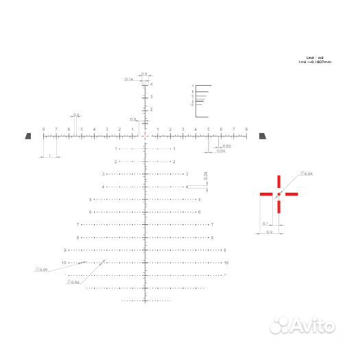 Оптический прицел Mewlite 4-24x56, FFP, 34 mm, IR