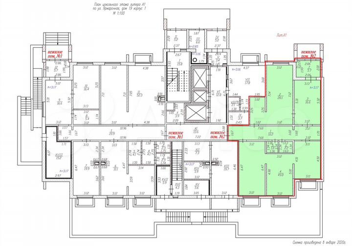 Свободного назначения, 122.4 и 181,1 м²