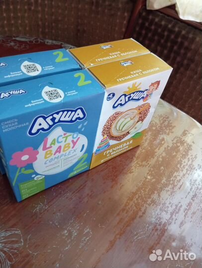 Детские каши агуша + смесь