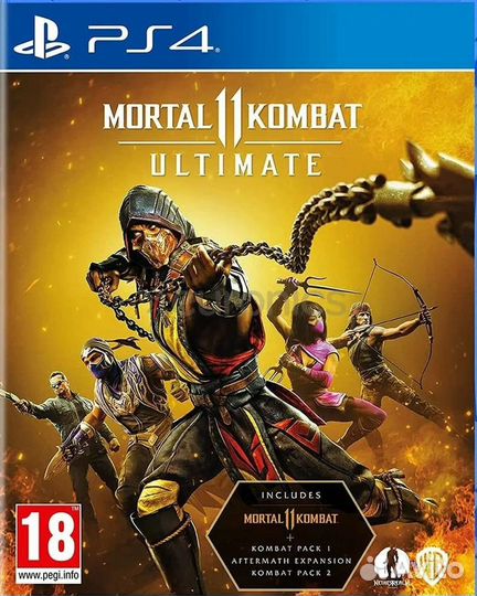 Mortal kombat 11 ultimate на PS4 игровой диск