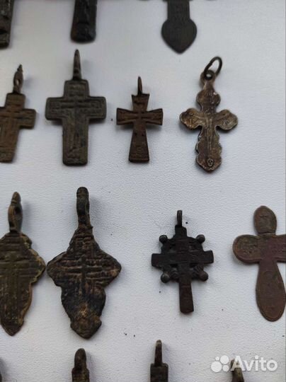 Крестики иконки нательные старинные