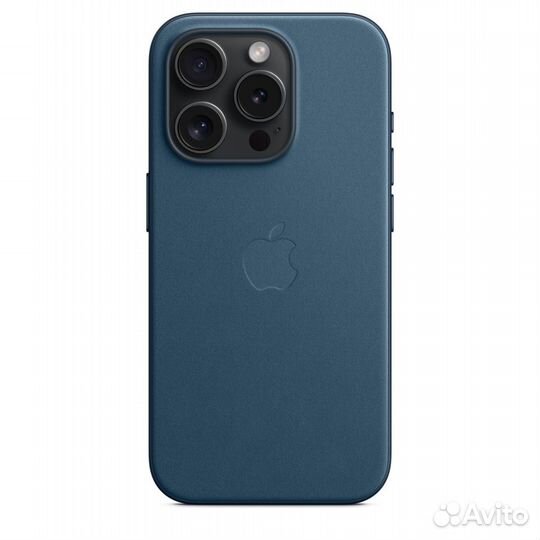 Чехол iPhone 15 Pro FineWoven Pacific Blue