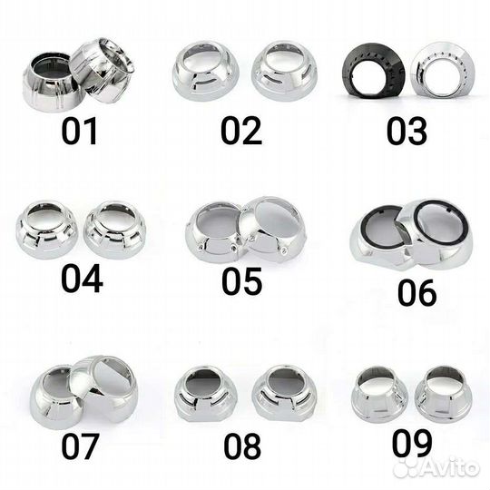 Маски бленды линз 3 дюйма