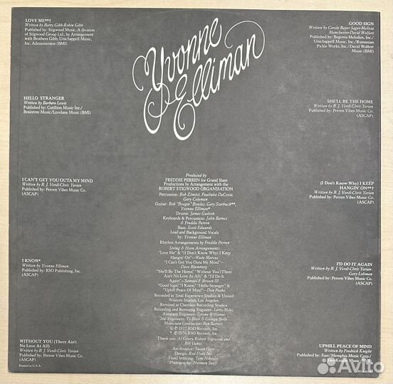 Yvonne Elliman–Love Me (сша 1977г.)