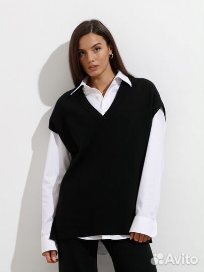 Жилетка вязаная