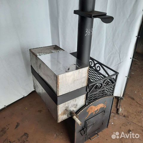 Печь банная с боковым баком