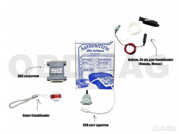 Пак Загрузчик V3 (combiloader) с кабелем 55 конт