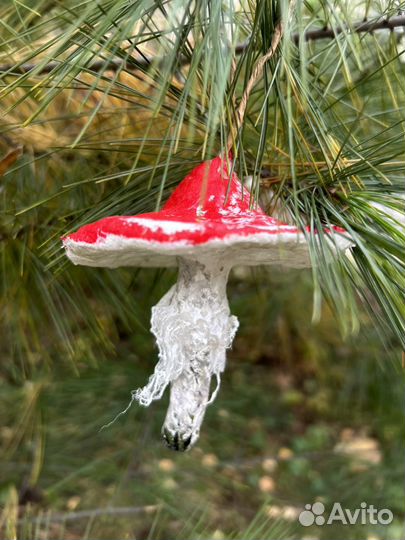 Ватные елочные игрушки набор