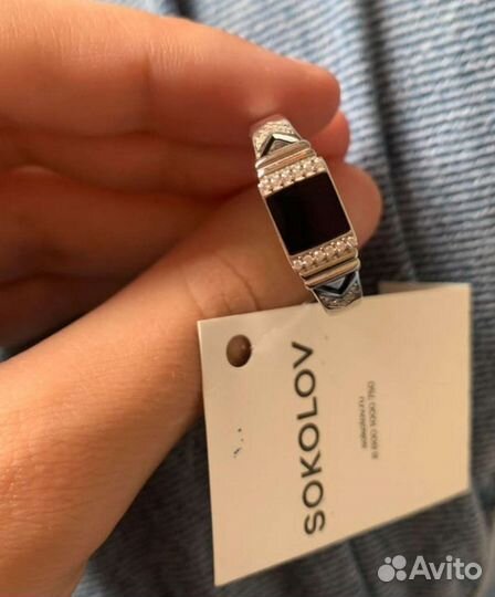 Серебряное кольцо мужское печатка