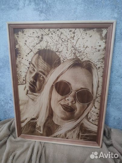 Выжигание вашего фото на дереве