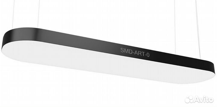 Светодиодная потолочная люстра форма Овал 1200мм