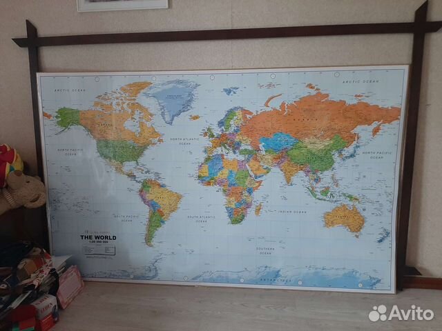 Карта мира 2,1*1,1