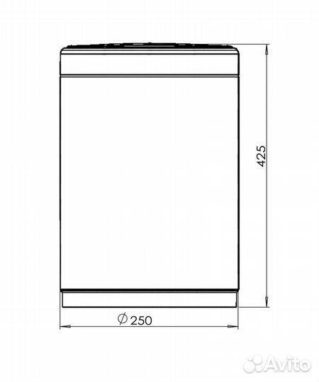 Сенсорное ведро для мусора 12 л java S-882-12W