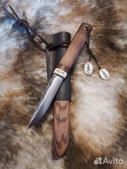 Нож охотничий ручной работы якутский нож