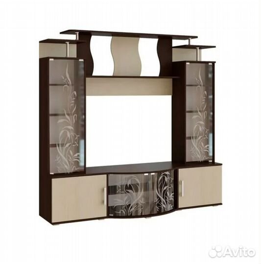 Стенка Виста дуб беленый / венге