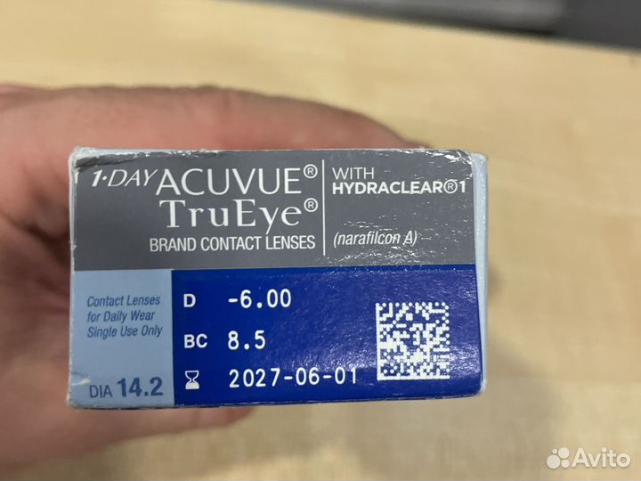 Линзы контактные Acuvue TruEye 1 day